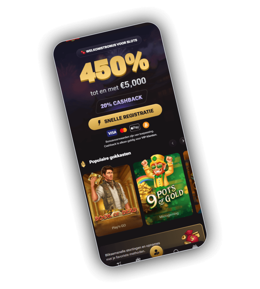 Lucki Casino welkomstaanbod van 450 procent tot 5.000 euro met 20 procent cashback